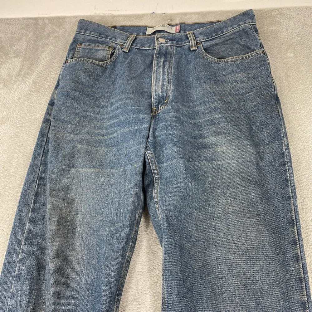 Levi's 550 Relaxed Fit Jeans Mens 34x32 Blue Denim Workwear Tapered Leg
